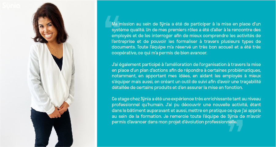 Temoignage_ericka temoignage stagiaire synia rse social