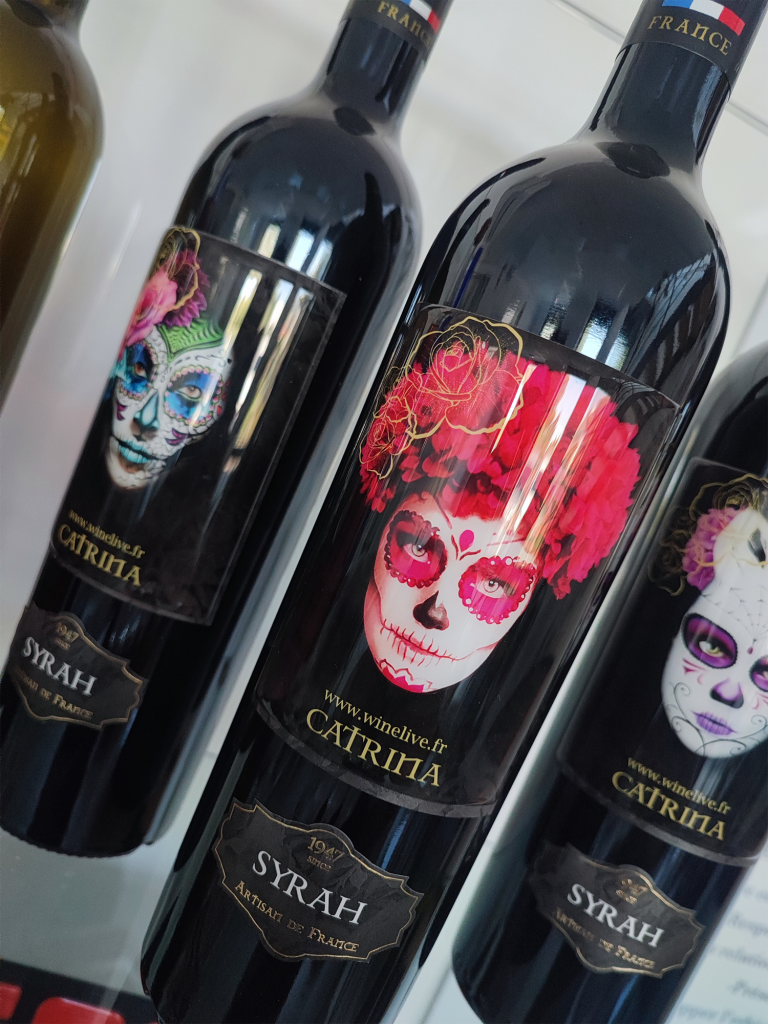 Etiquette personnalisée en relief